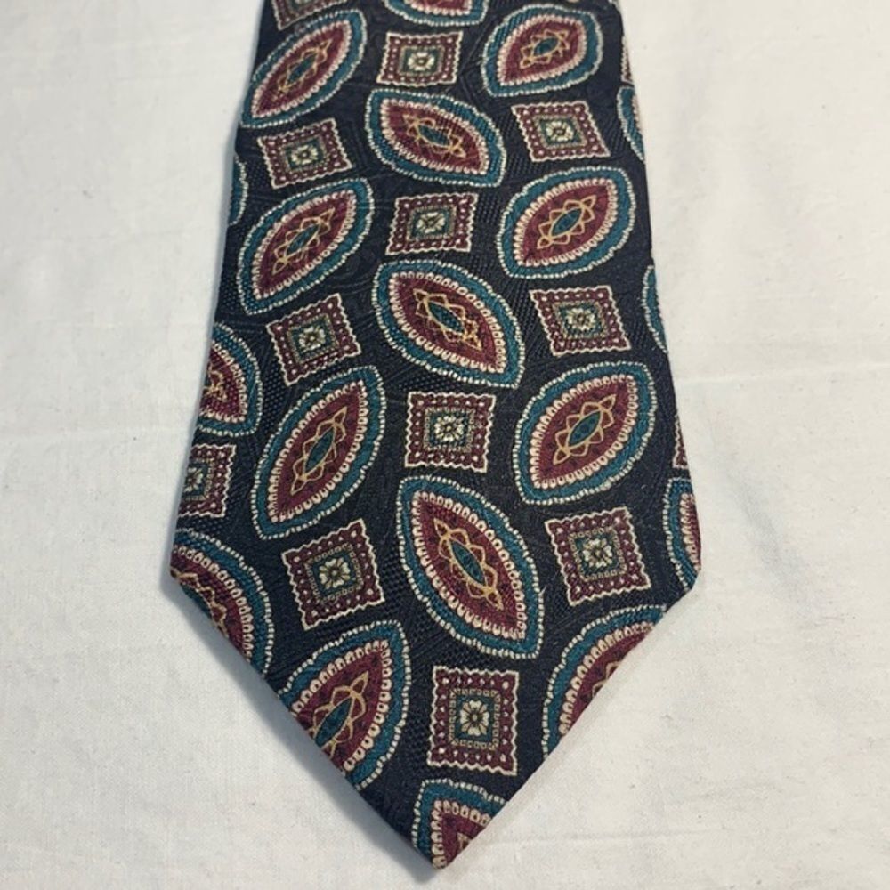 3for$20 Cambridge classics tie black turquoise
